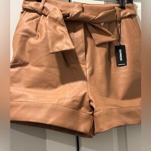 Women’s Faux Leather Shorts
